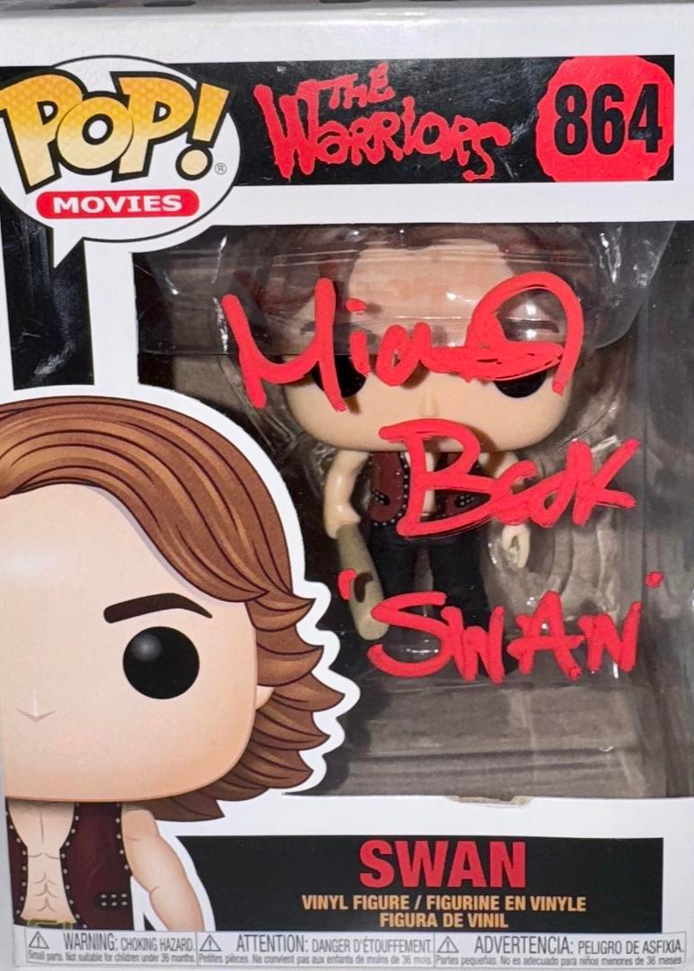 Michael Beck Signed Funko Pop #864 "Swan" (The Warriors) - Beckett COA #03